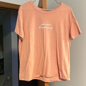 Pink “choose kindness” graphic tee